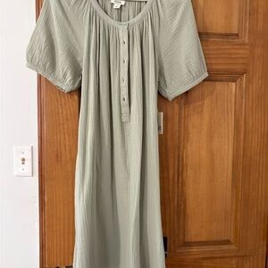 a.n.a Sage Green Midi Dress